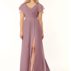 Azazie Dusty Rose Bridesmade Dress, Size 8